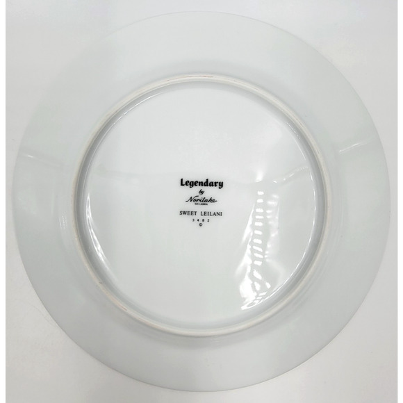 4 Noritake Sweet Leilani 3482 Salad Plates 8 3/8" Gray Pink Roses Platinum Trim - Picture 8 of 9